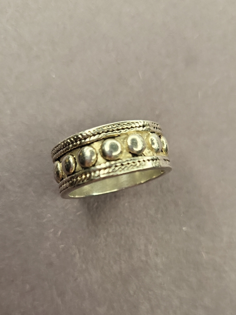 Sterling Silver 8mm Dot Band